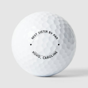Best SISTER By Par Personalised Photo Golf Balls