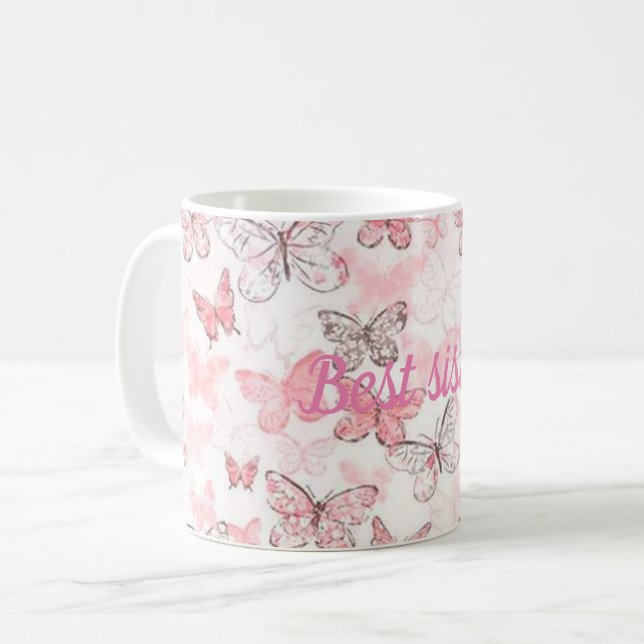 Best sister coffee mug (Front Left)