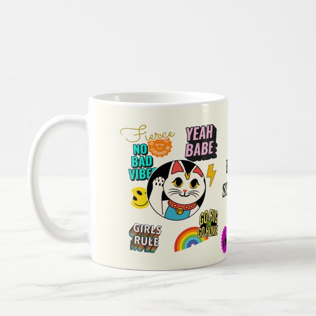 Best Sister cute mug cats go girl (Left)