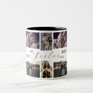 Best Sister Ever – 8 Photo Collage Mug