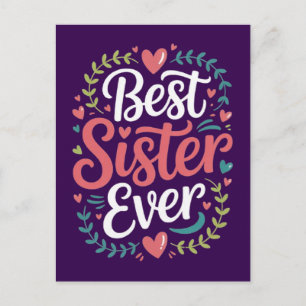Best Sister Ever Postcard