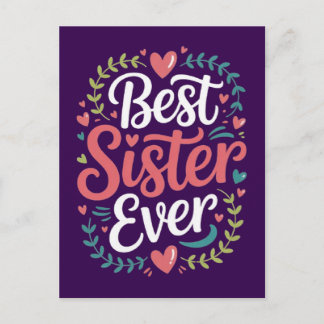Best Sister Ever Postcard