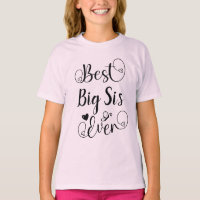 Best Sister Ever Typography Modern Script