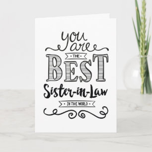 Best Sister-in-law in the World Birthday Card