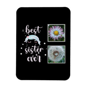 Best Sister Photo Template Magnet
