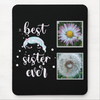 Best Sister Photo Template Mouse Mat