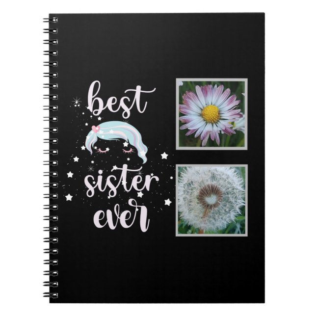 Best Sister Photo Template Notebook (Front)