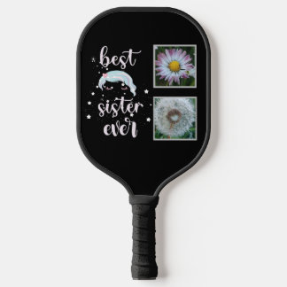 Best Sister Photo Template Pickleball Paddle