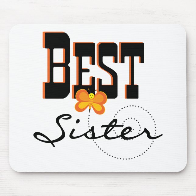 Best Sister T-shirts and Gifts Mouse Mat (Front)