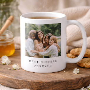 Best Sisters Forever Custom Photo Personalised  Coffee Mug