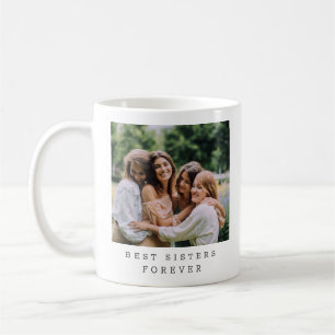 Best Sisters Forever Custom Photo Personalized  Coffee Mug