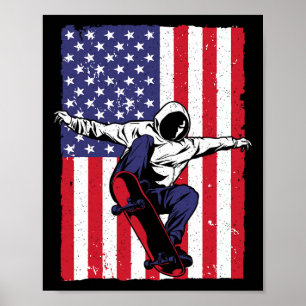 Best Skateboarder Art For Men Women Skateboard Ska Poster