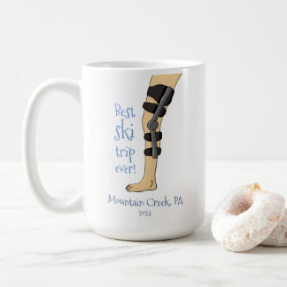 Best Ski Trip Ever Funny knee brace Coffee Mug