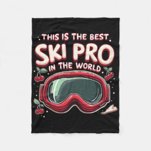 Best Skiing Pro Sports Snow Fleece Blanket