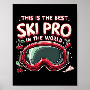 Best Skiing Pro Sports Snow Poster