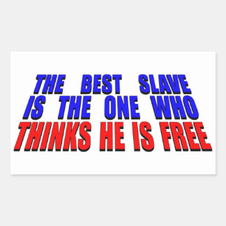 Best Slave Rectangular Sticker