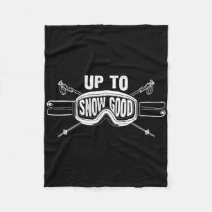 Best Snowboard Skiing Ride Gift Cute Skiers Men Wo Fleece Blanket