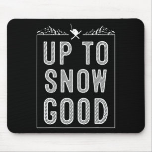 Best Snowboard Skiing Ride Gift Cute Skiers Men Wo Mouse Mat