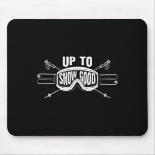 Best Snowboard Skiing Ride Gift Cute Skiers Men Wo Mouse Mat