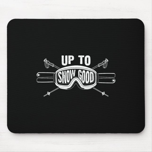Best Snowboard Skiing Ride Gift Cute Skiers Men Wo Mouse Mat (Front)