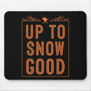 Best Snowboard Skiing Ride Gift Cute Skiers Men Wo Mouse Mat