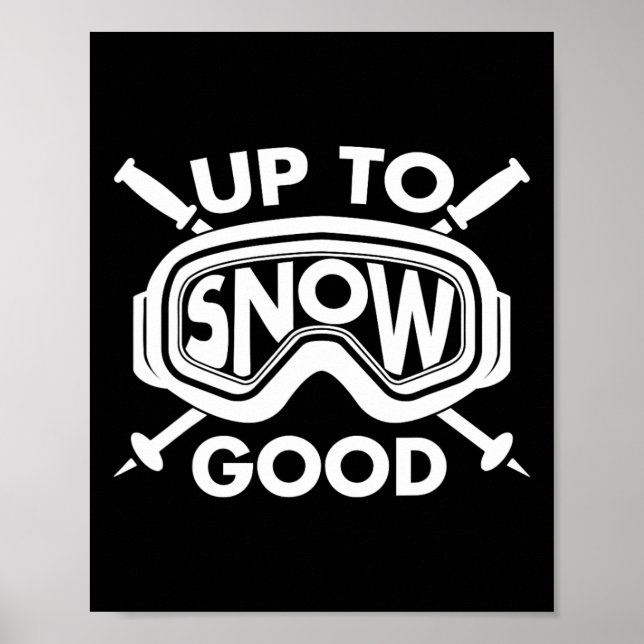 Best Snowboard Skiing Ride Gift Cute Skiers Men Wo Poster (Front)