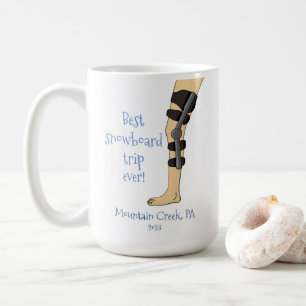 Best Snowboard Trip Ever Funny knee brace Coffee Mug