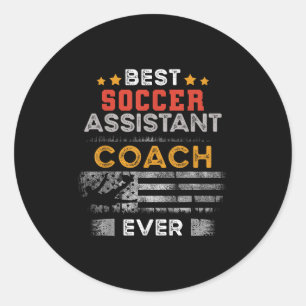 Best Soccer Istant Coach Ever _ Istant Coach Classic Round Sticker