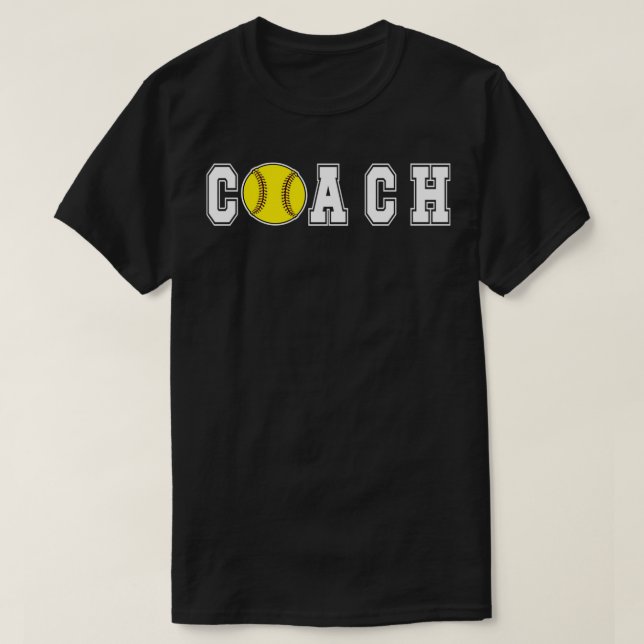 Best Softball Coach Gifts Softball Coaching 5 T-Shirt (Design Front)