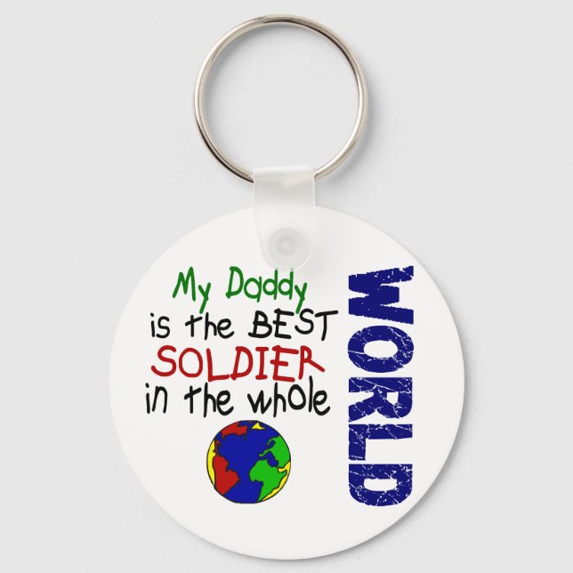 Best Soldier In World 2 (Daddy) Key Ring (Front)
