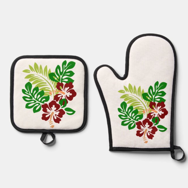 Best Solid Colour Silver Quilted Heat Protection  Oven Mitt & Pot Holder Set (Front)