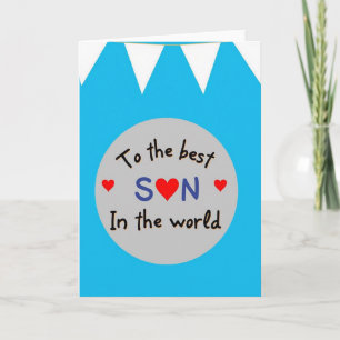 Best Son In The World Happy Card