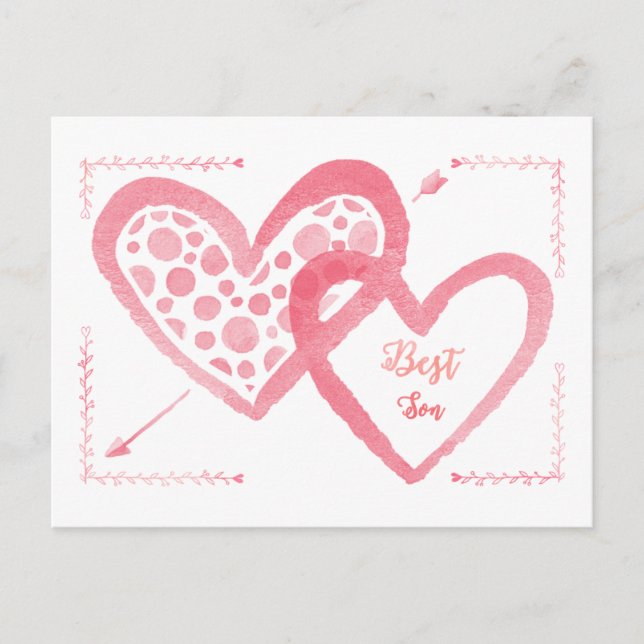 Best Son Valentine Postcard (Front)