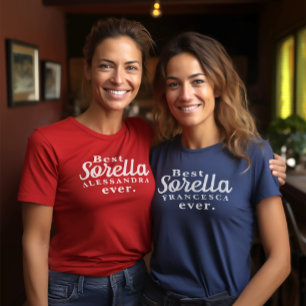 Best Sorella (Italian Sister) Ever Personalised T-Shirt