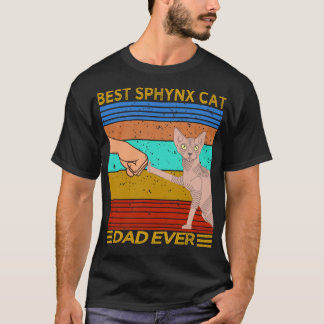Best Sphynx Cat Dad Ever vintage T-Shirt