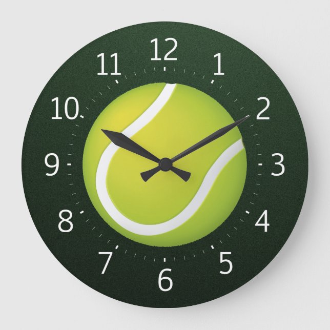 Best Sport | Time For Tennis Large Clock (Front)