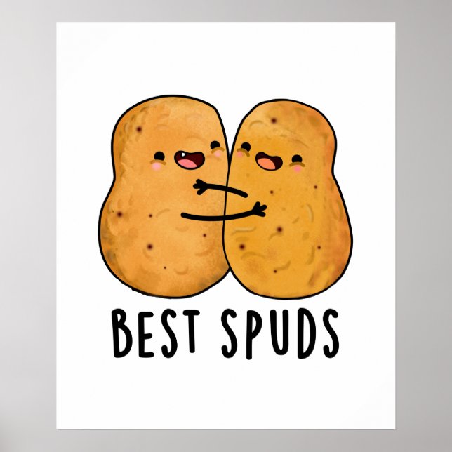Best Spuds Cute Best Buddies Potato Pun Poster (Front)