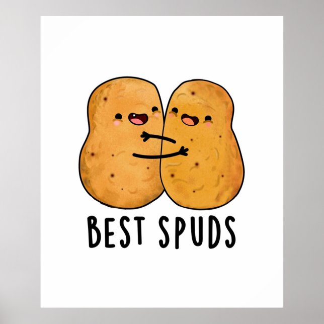 Best Spuds Cute Best Buddies Potato Pun Poster (Front)