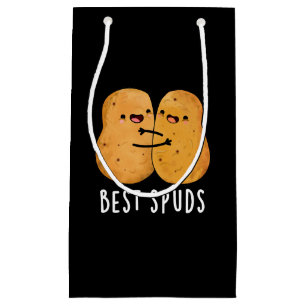 Best Spuds Funny Best Buddies Potato Pun Dark BG Small Gift Bag
