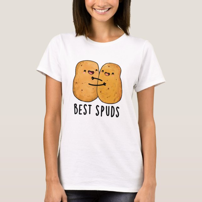 Best Spuds Funny Best Buddies Potato Pun  T-Shirt (Front)