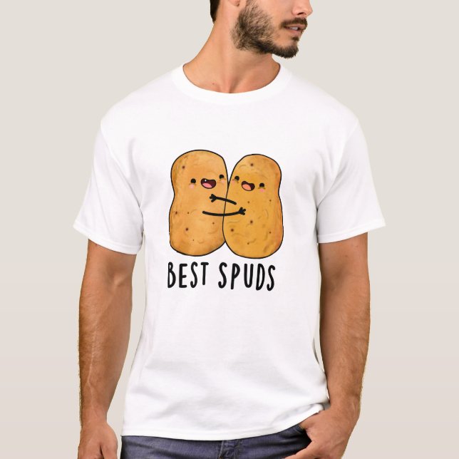 Best Spuds Funny Best Buddies Potato Pun  T-Shirt (Front)