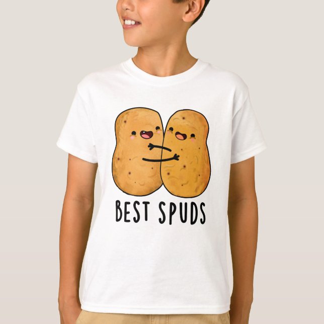 Best Spuds Funny Best Buddies Potato Pun  T-Shirt (Front)