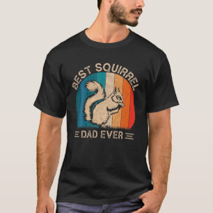 Best Squirrel Dad Ever Retro Squirrel Graphic Fath T-Shirt