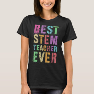 Best Stem Teacher Ever Thank You Hello Summer Appr T-Shirt