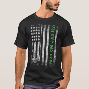 Best Step-dad By Par Father's Day Gifts Golf Lover T-Shirt