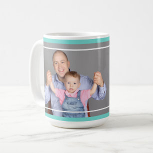 Best Step Dad Happy Father's Day Photo Green Coffee Mug