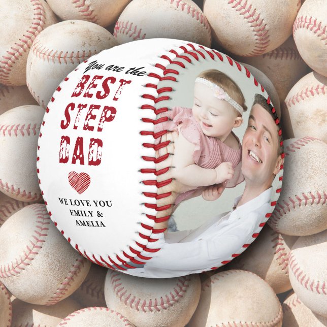 Best Stepdad Father`s Day 2 Photo Collage  Baseball (Creator Uploaded)