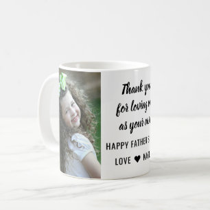 Best StepDad Happy Father's Day 2 Photo Collage Coffee Mug
