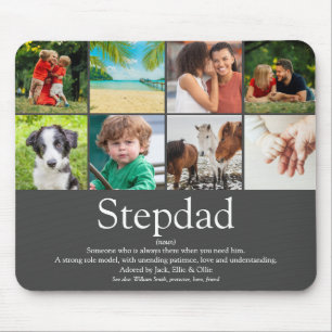 Best Stepdad Stepfather Quote Photo Collage Mouse Mat
