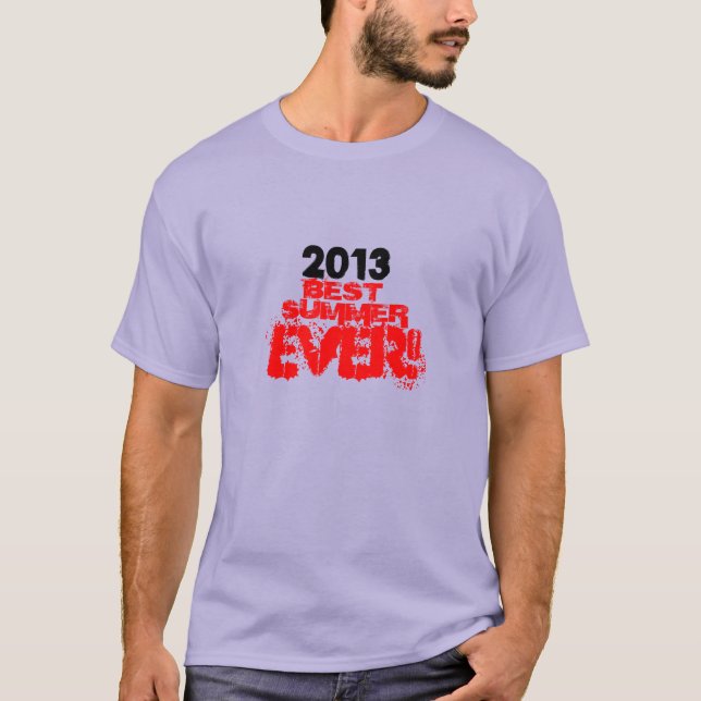 Best Summer Ever Changeable Year T-Shirt (Front)